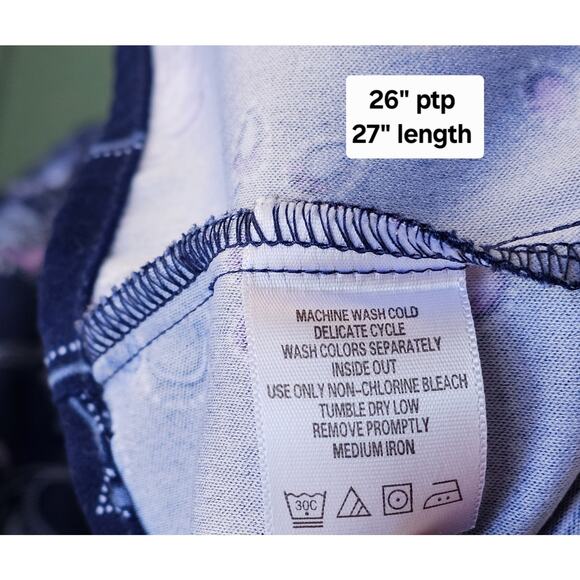 MS Blues Y2K Womens Plus 1X Floral Purple Button Up Shirt Suede Feel Fairy - Picture 4 of 4